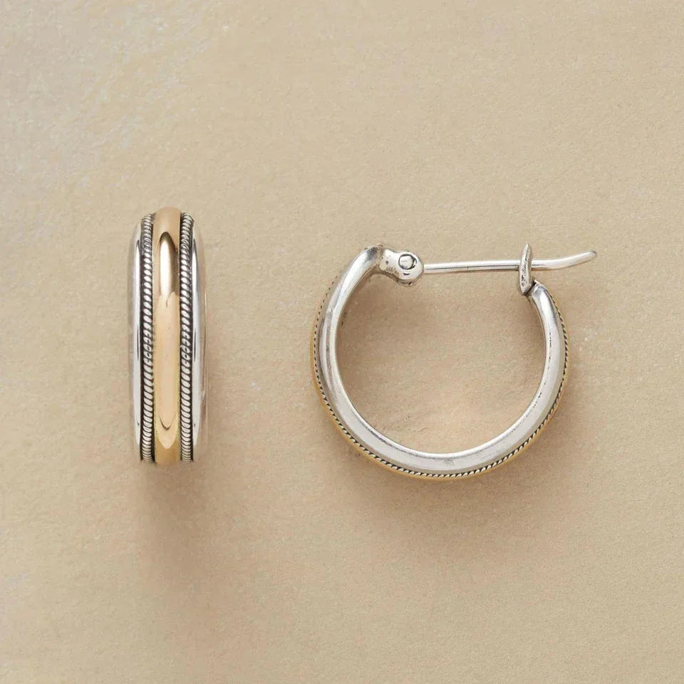 Delphine | Silver Hoop Earrings