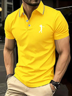 Laurence | Casual Short-Sleeve Golf Printed Shirt