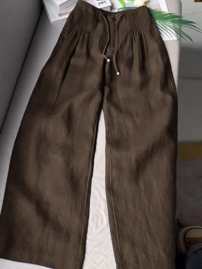 Romilda | Elegant Wide Leg Lace Pants