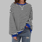 Mireille | Casual Long Sleeve Striped Sweatshirt