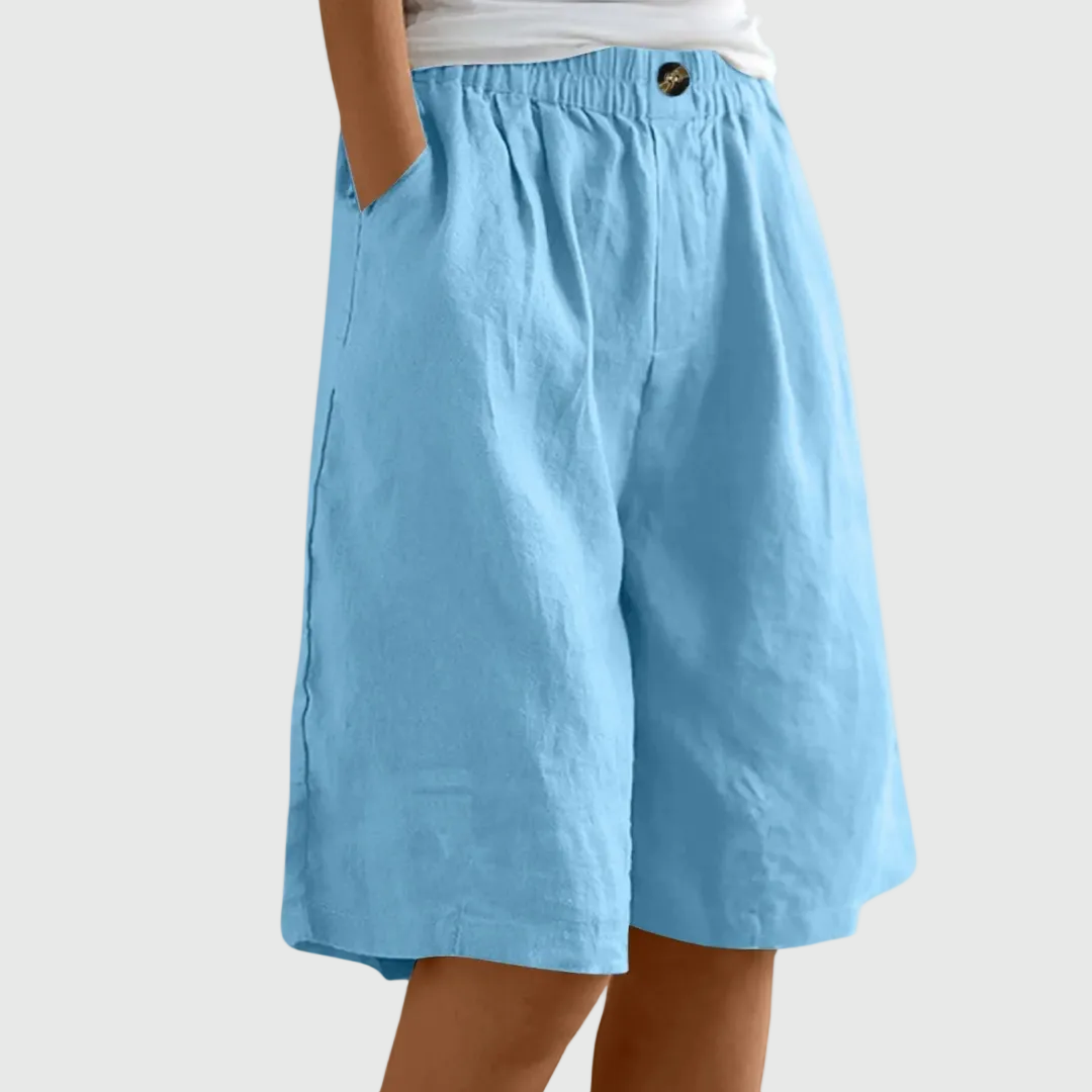 Alicia | Loose-Fit Elastic Waist Shorts