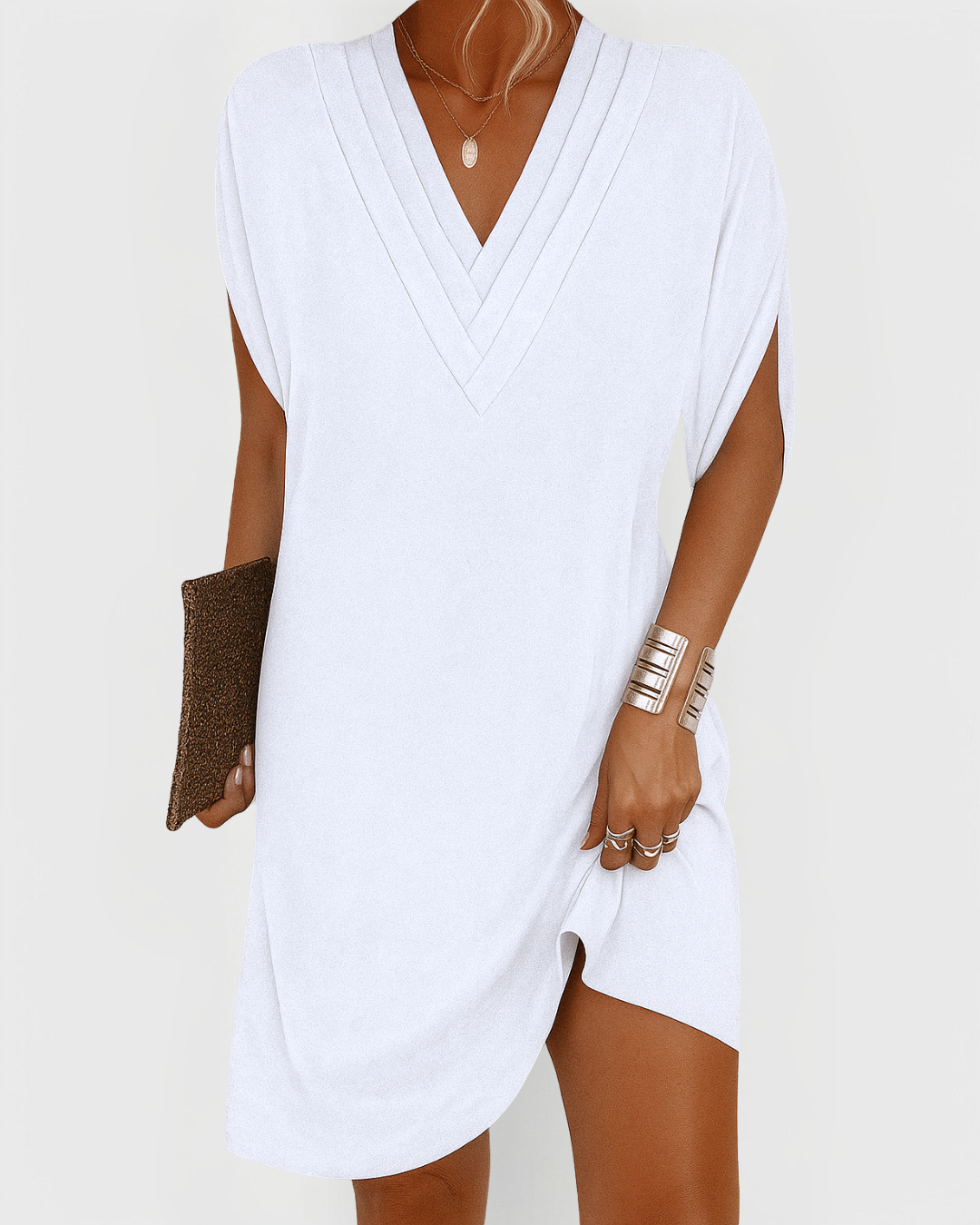Millie | Casual V-Neck Mini Dress