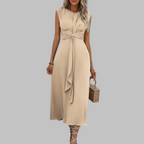 Dulcie | Elegant Sleeveless Round Neck Maxi Dress