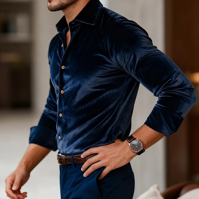 Finlay | Classic Velvet Button Shirt
