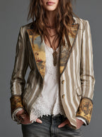 Roberta | Artful Striped Blazer