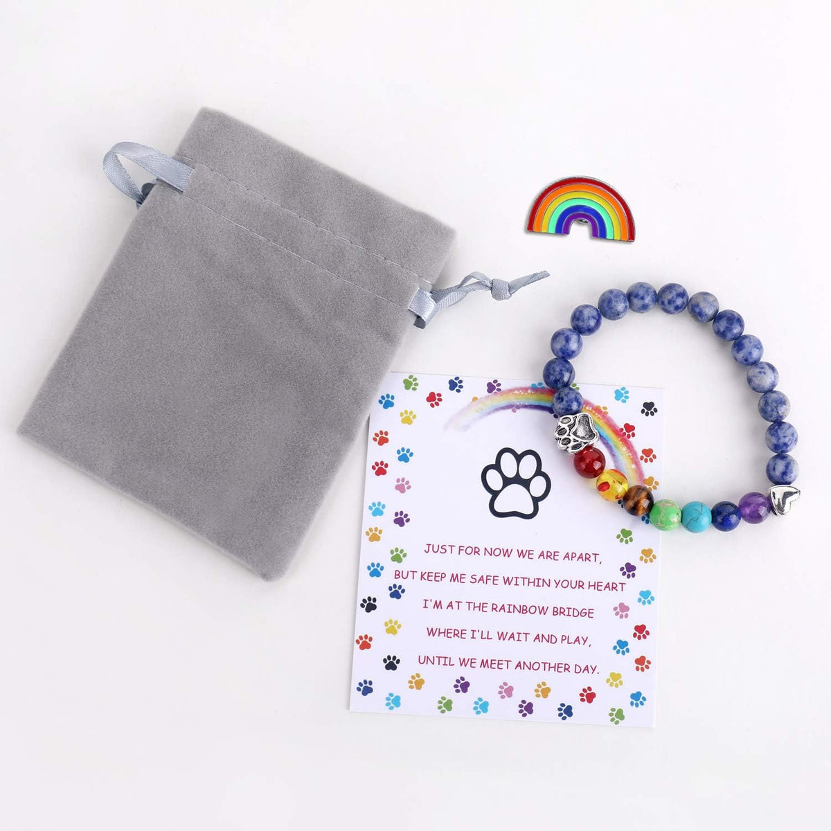 Rainbow Bridge Memorial Bracelet
