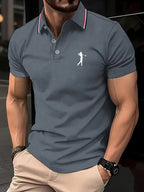 Simeon | Casual Short-Sleeve Golf Printed Shirt
