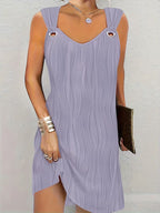 Maurice | Stylish V-Neck Sleeveless Dress