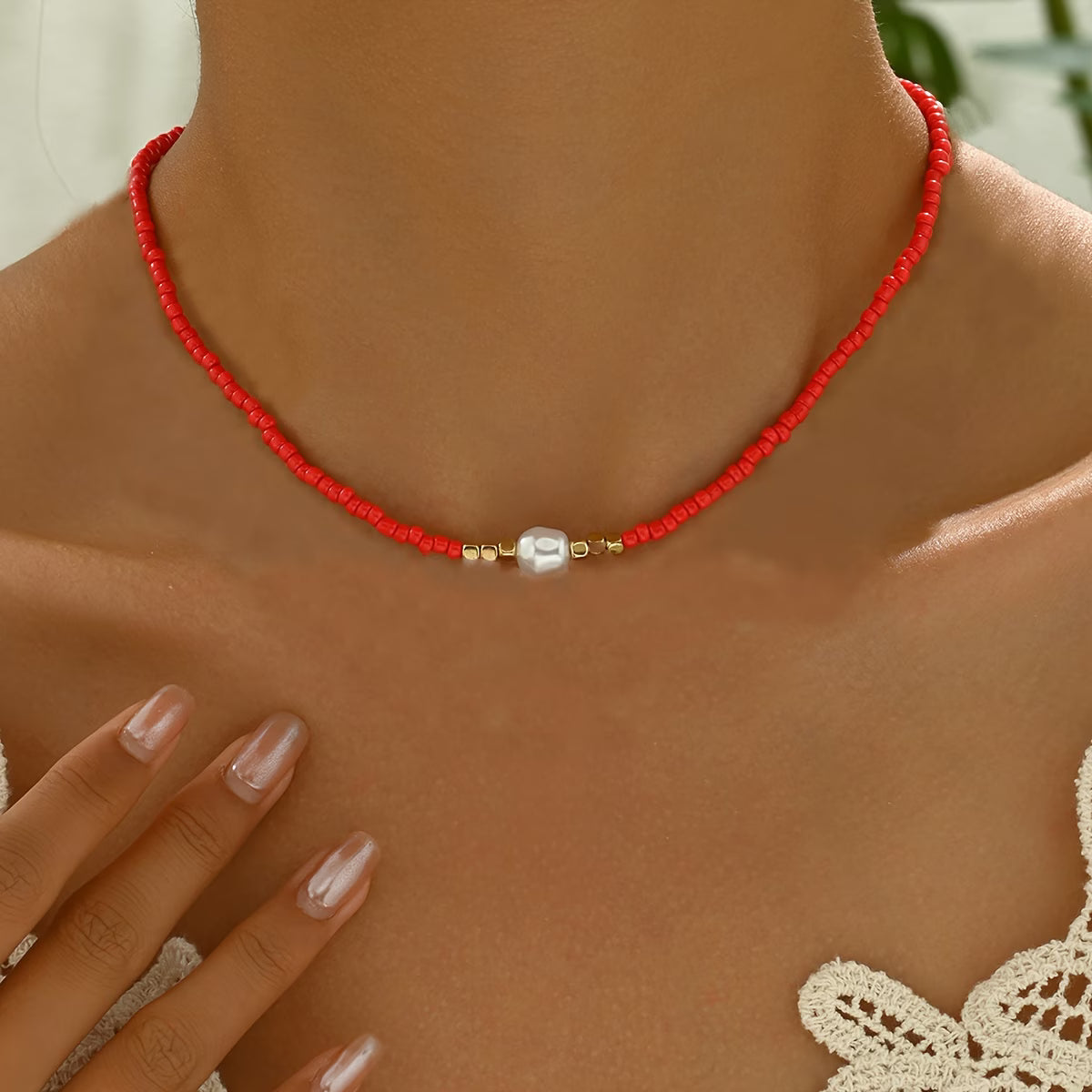 Rosa | Minimal Pearl Necklace