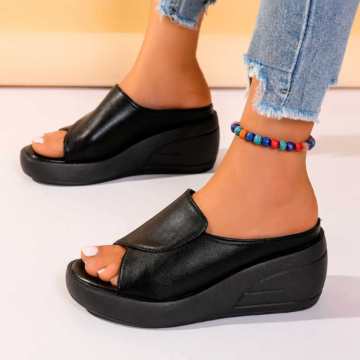 Celine | Orthopedic Slip-on Wedge Sandals
