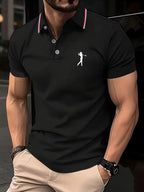 Simeon | Casual Short-Sleeve Golf Printed Shirt