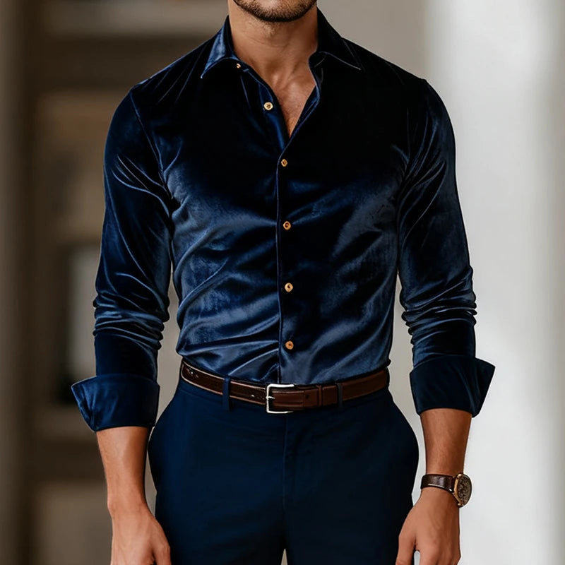 Finlay | Classic Velvet Button Shirt