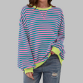 Mireille | Casual Long Sleeve Striped Sweatshirt