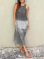 Katrina | Sleeveless Round Neck Summer Dress