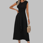 Dulcie | Elegant Sleeveless Round Neck Maxi Dress