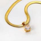 Lena | Crystal Pendant Necklace