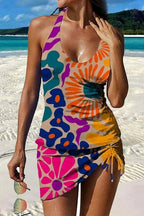 Cassandra | Floral Graphic Tankini with Shorts