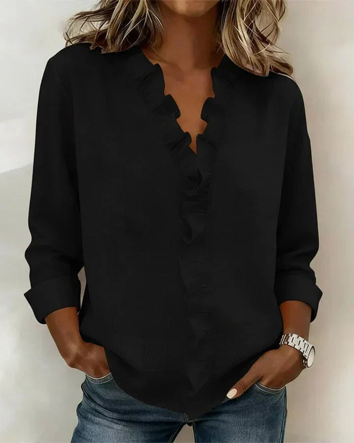 Althea | Lightweight V-Neck Blouse