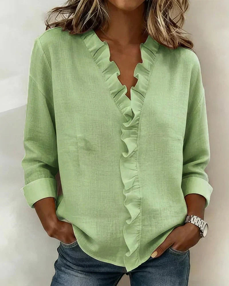 Althea | Lightweight V-Neck Blouse