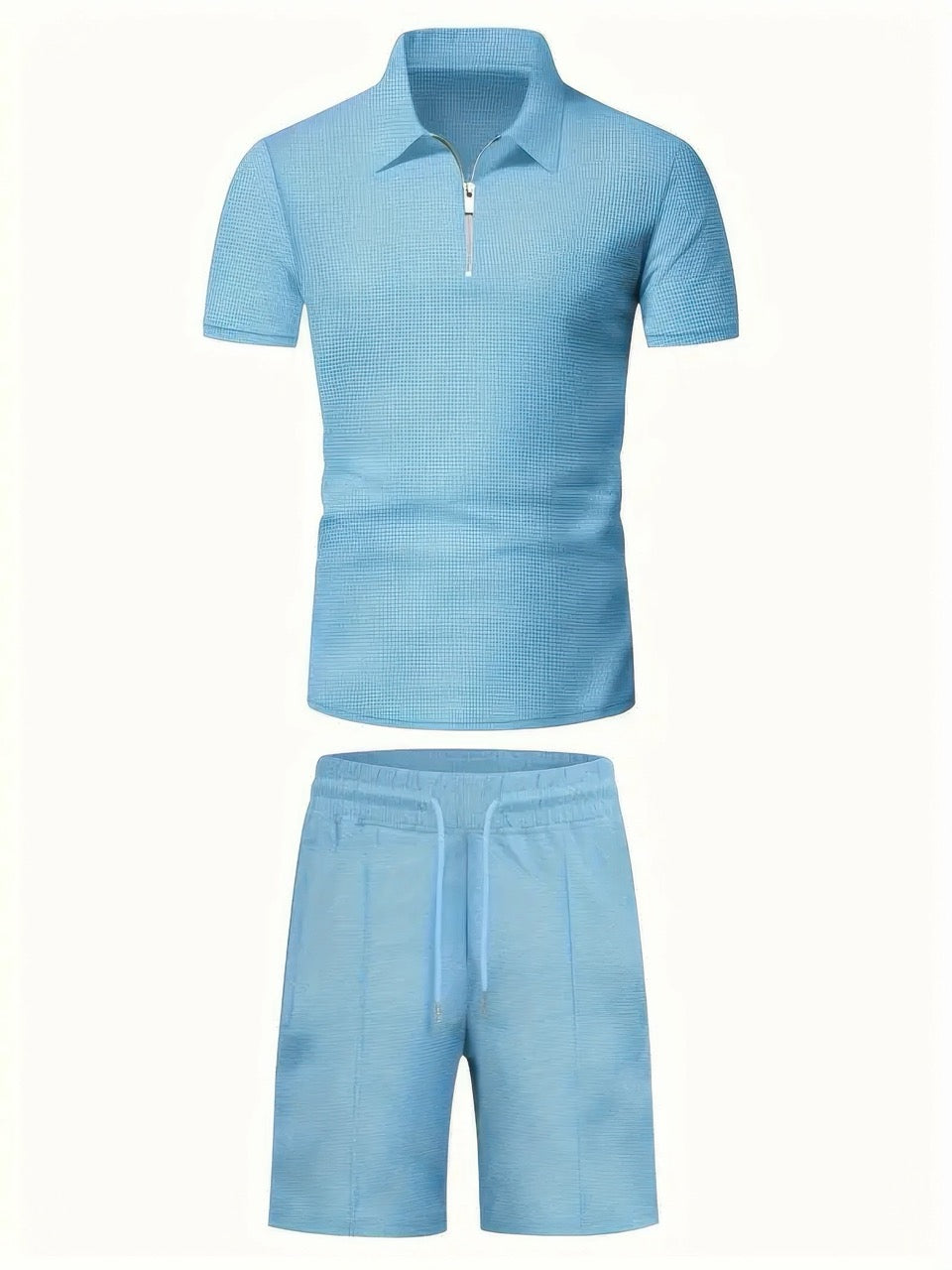 Stuart | Classic Zipper Shirt and Short Set