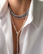 Classic Riviere Necklace (3mm) (925 Silver)