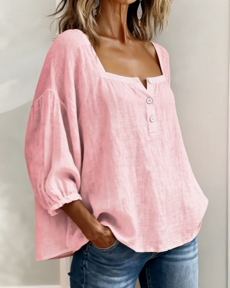 Orlinda | Stylish Relaxed Puff Sleeve Blouse