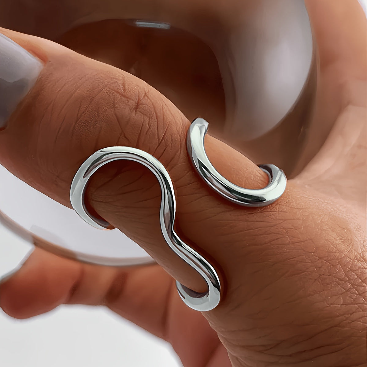 Tegan | Asymmetric Wave Ring