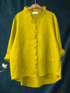 Felicia | Casual Ruffle V-Neck Blouse