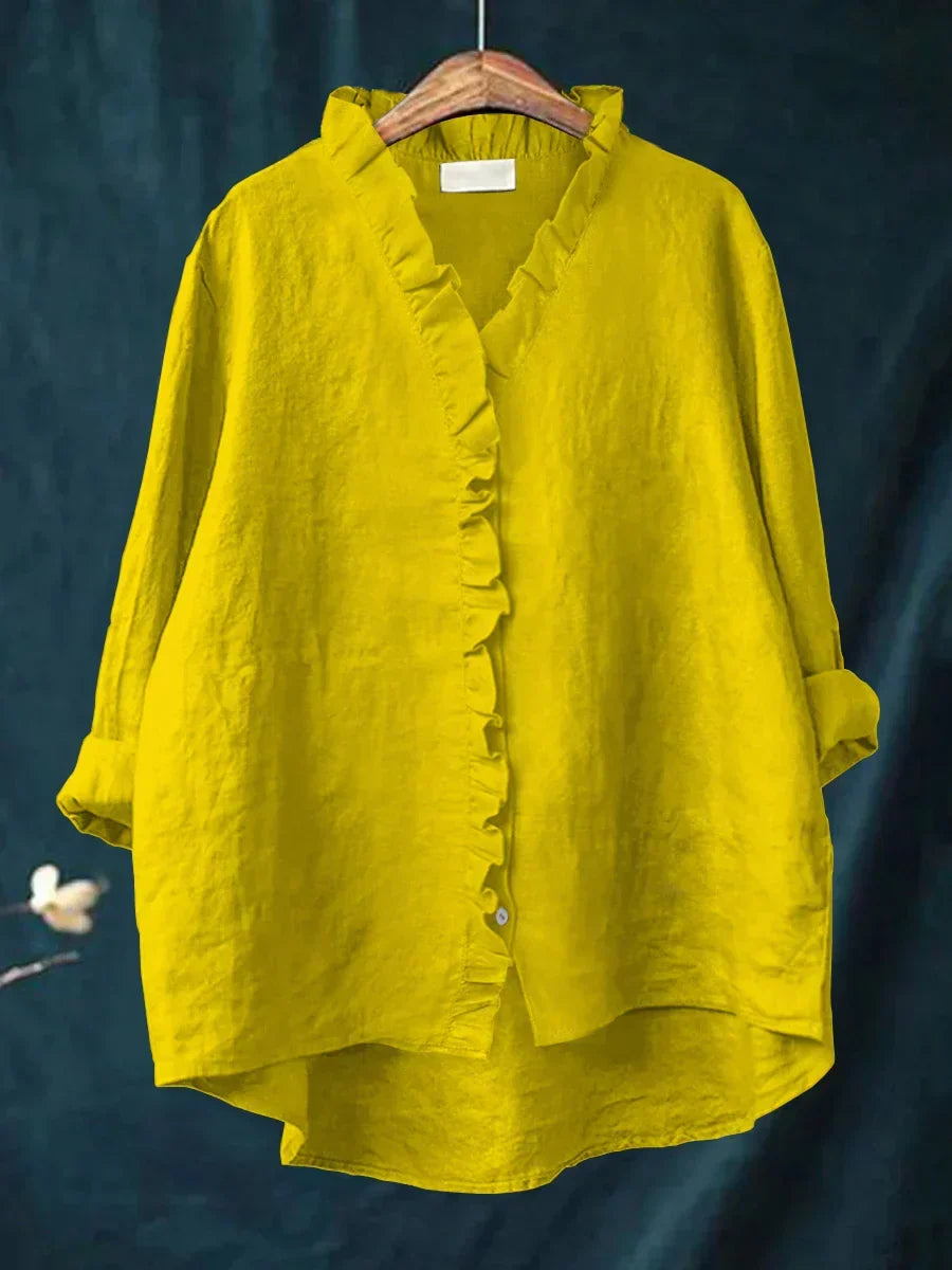 Felicia | Casual Ruffle V-Neck Blouse