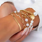 Prune | Four-Piece Gold Bracelet Set