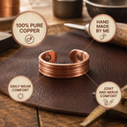 Patricia's Groove Copper Ring