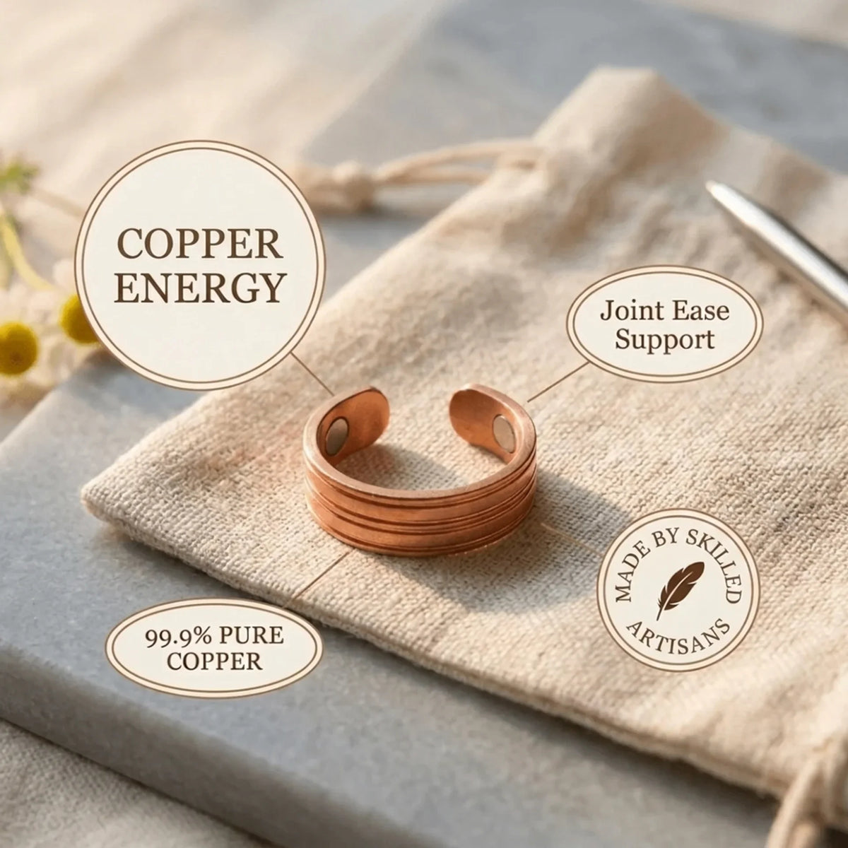 Wrenna | Furrow Copper Ring