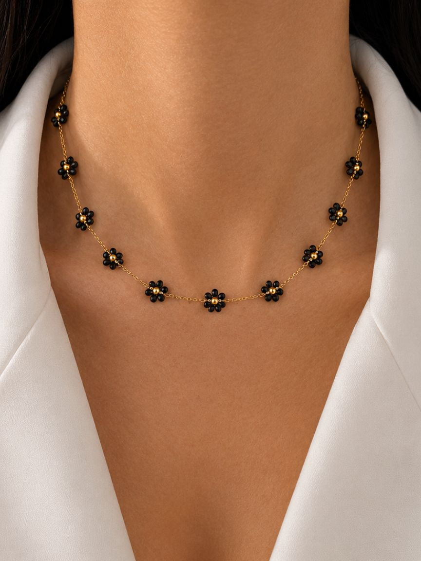 Taormina Black Necklace