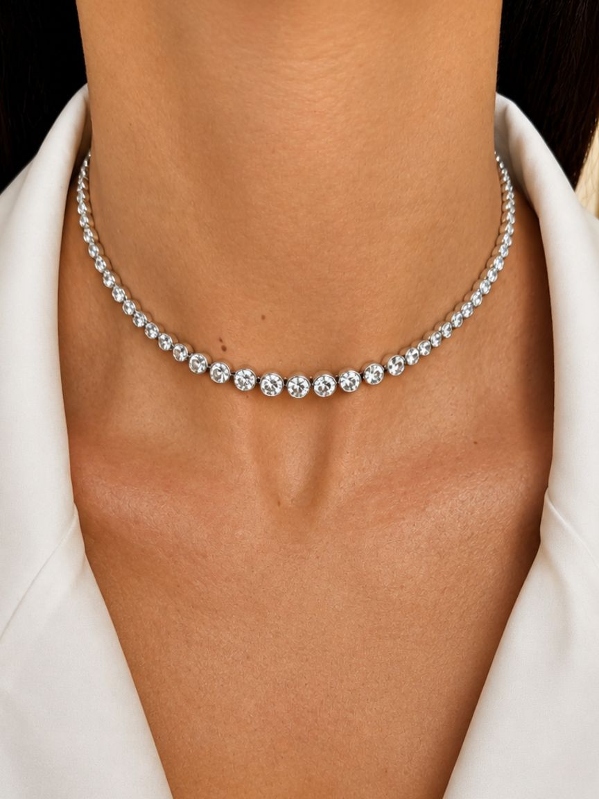 Sachi White Necklace