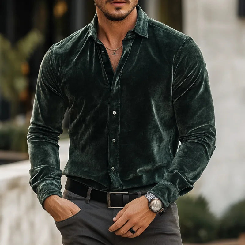 Finlay | Classic Velvet Button Shirt