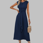 Dulcie | Elegant Sleeveless Round Neck Maxi Dress