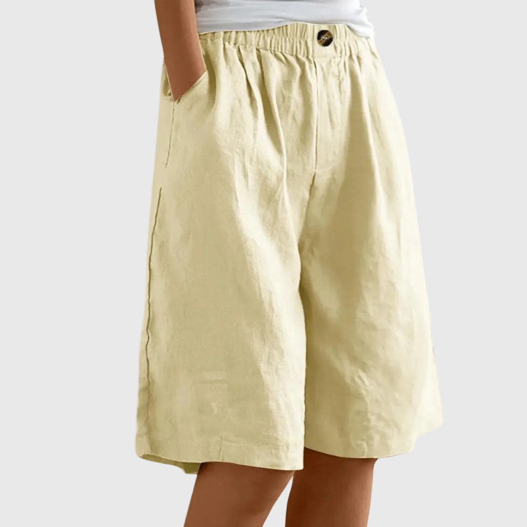 Alicia | Loose-Fit Elastic Waist Shorts