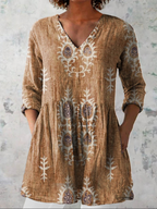 Sidney | Long Blouse with V-Neck