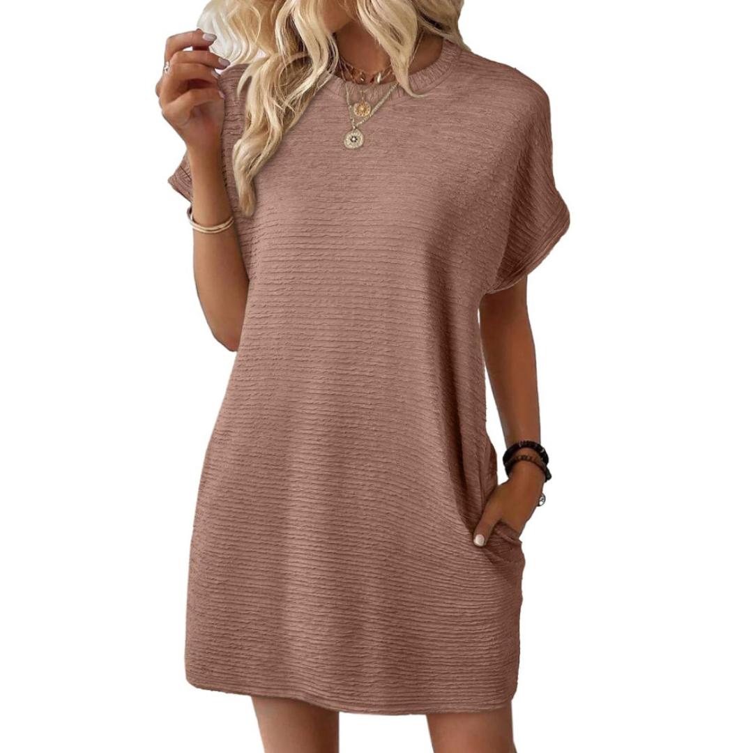 Hattie | Minimalist Round Neck Summer Dress