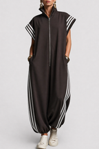 Gillian | Stylish Sleeveless Zip Neck Jumpsuit