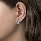 Marnie | Sapphire Crest Earrings
