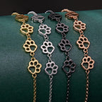 Paw Print Bracelet in Sterling Silver