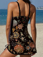 Cassandra | Floral Graphic Tankini with Shorts
