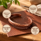 Patricia's Blossom Copper Bracelet