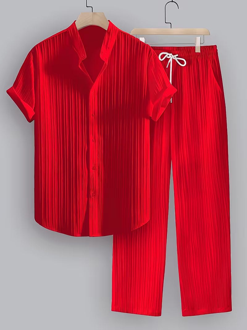 Mitchell | Classic Collar Shirt and Trouser Set