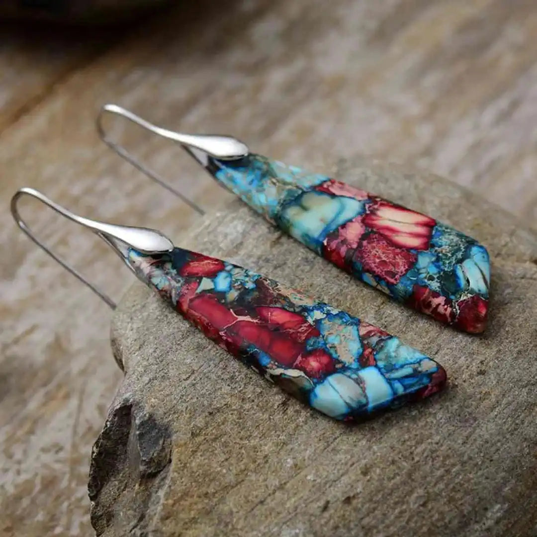 Gisele | Multicoloured Stone Earrings