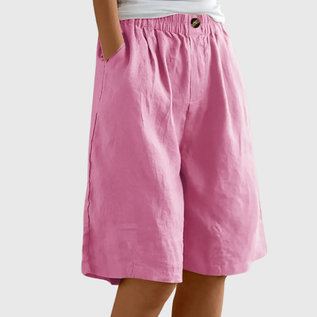 Alicia | Loose-Fit Elastic Waist Shorts