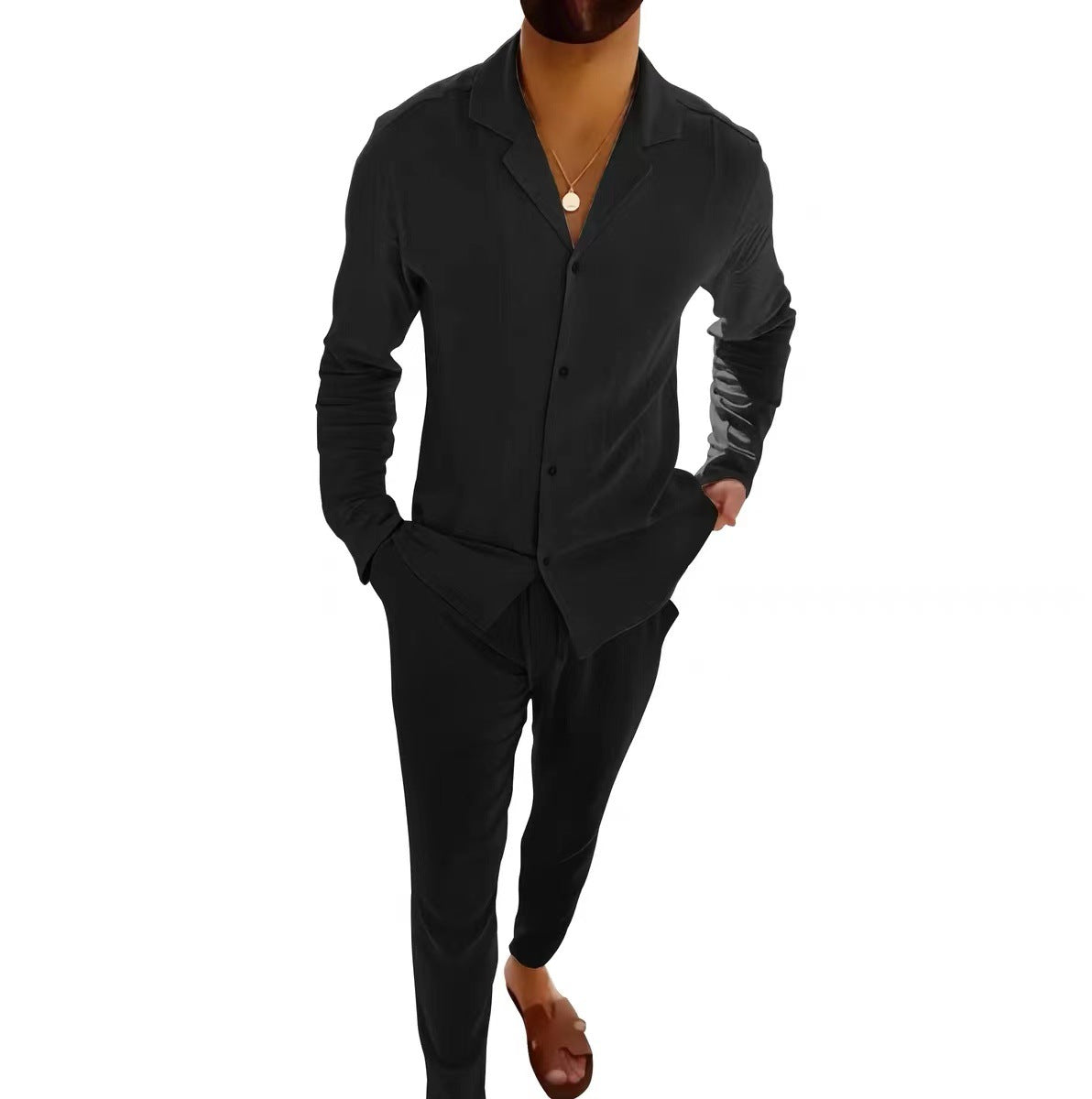 Westley | Timeless Long Sleeve and Fitted Trouser Set