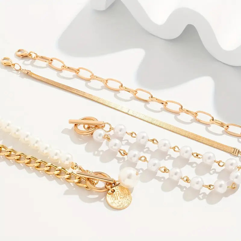 Prune | Four-Piece Gold Bracelet Set