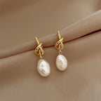 Knotted Pearl Earrings